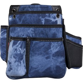 KN Works UTILITY_HOLSTER_POUCH Denim Nail Bag, blue