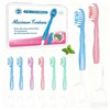 Malisseladi 5 in 1 Mini Brushes-Disposable Toothbrushes with Toothpaste,Toothpaste +