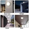 2 Pack 8" Bulkhead LED Light White Round Nautical Light,Outdoor