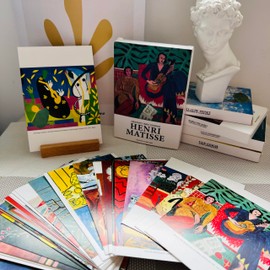 REMIFA Henri Matisse Postcards for Mailing,30 PCS Famous Painting Abstract Art Post Cards Bulk Pack Set for School Students Teacher Thank You Note Cards