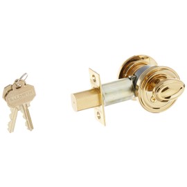Baldwin Estate 8031.003 Low Profile Traditional Single Cylinder Deadbolt in Polished Brass