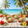 Cuffbow 4 Pcs Hawaii Straw Hat Pava Hat Puerto Rico