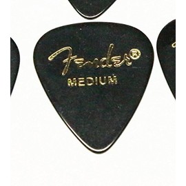 Fender Picks x 10 Teardrop MEDIUM-BLK
