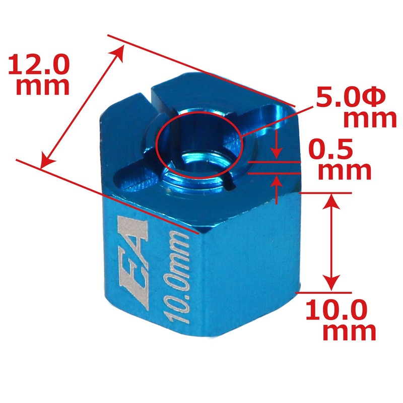 TT02 Foil Adapter 10mm/ 2pcs [#TT02-22U2-W2] [Eagle Model]