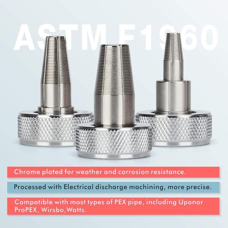 iCrimp 1/2,3/4,1-inch ProPEX Expander Tool Kit meets ASTM F1960 for