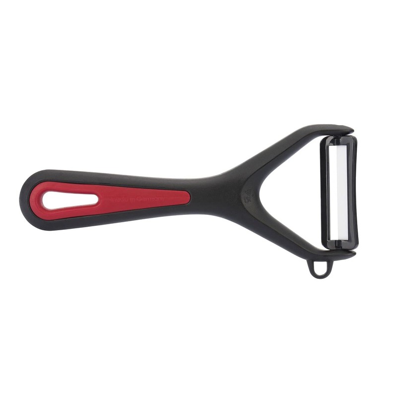 Westmark Gallant Peeler, Plastic/Stainless Steel, Black/Red/Silver