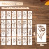 TELAIN Plant Stencils Set, 24 Pieces Reusable Painting Stencils For