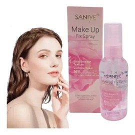 Fijador Maquillaje Saniye R3009 Agua Rosas Antiacné Larga Duración 160ml