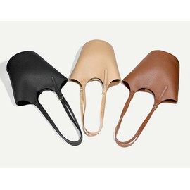 Womens PU Leather Shoulder Bag Large Bucket Tote Purse Handbag Casual Top Handle Satchel 2pcs with Adjustable Strap