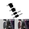 HCmotorku Motorcycle 1-1/4 Inch Driver Floorboard Extension Spacer FloorBoard Outward