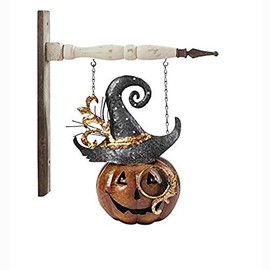 11 Inch Metal Jack O Lantern w/Hat Arrow Replacement