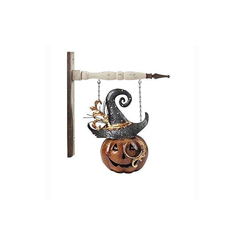 11 Inch Metal Jack O Lantern w/Hat Arrow Replacement