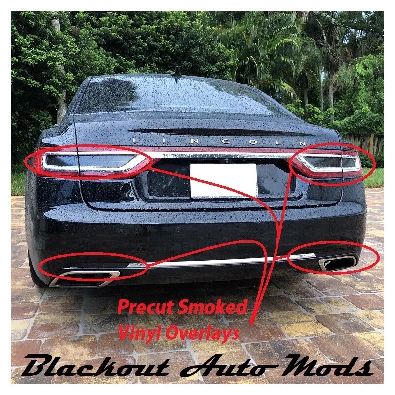 Blackout Auto Mods Tail Light Blackout Kit Smoked Vinyl Overlay