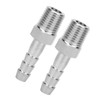 QANYEGN 2PCS 1/4in Stainless Steel Hose Barb Fitting, BSPT Male