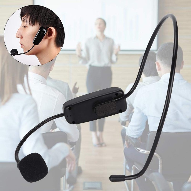 Pomya Auriculares con micrófono inalámbrico Bluetooth, UHF Micrófonos inalámbricos con