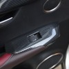 Red Black Carbon Fiber Pattern Interior Accessories Door Window Lock