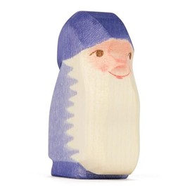 Ostheimer - 25046 - Zwerg lila, Holz, Handarbeit, 6,3cm x 3,8cm x 2,5cm