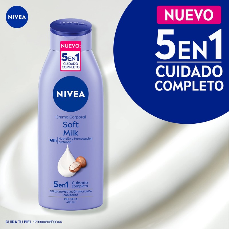Nivea Body Cream Soft Milk Skin Dry Lotion