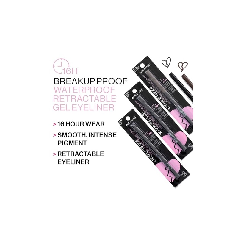 (Blackest Black) - wet n wild Mega last breakup-proof retractable