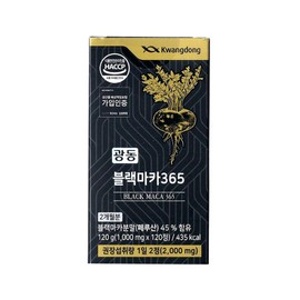 Guangdong Peruvian Black Maca 365 1000mg x 120 tablets 1 / 광동 페루산 블랙마카365 1000mg x 120정 1개