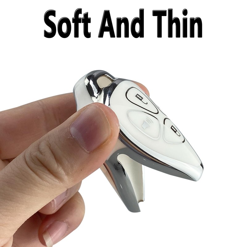Yuebutor Key Fob Cover Case Compatible with Toyota Camry RAV4