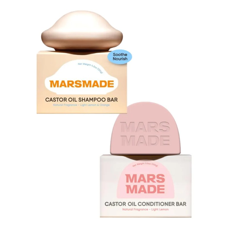 Mars Made - Shampoo + Acondicionador De Aceite De Ricino