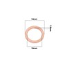 eMagTech 60pcs Copper Gaskets Flat Washers Inner Diameter 10mm Outer