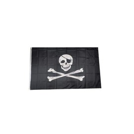 Stormflag Pirate Flag Skull and Crossbones Flag 3x5ft Pirate Flag 90cmx150cm Polyester 90g with Eyelets and Double Stitched
