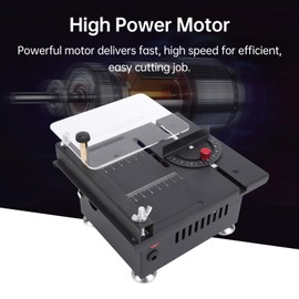 KKnoon Portable Desktop Electric Bench Saw, Mini Multi-Functional Table Saw for Crafts Wood Cutting, Speeds & Angle Adjustable with More Accessories for Plastic Acrylic Cutting