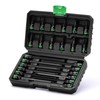 TecoTek 3/8" Drive Impact Torx Bit Socket Set, Extra Long