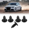 Hlyjoon 100pcs Black Nylon Rivet Clips Universal Car Door/Fender/Bumper Rivets