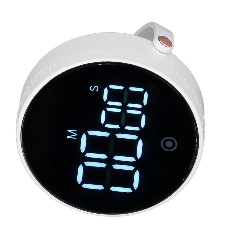 Desktop Timer Minimalist Round 3 Level Volume Adjustable Digital Countdown