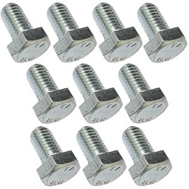 AERZETIX - C47318 - Set of 10 pieces - bolt screws hexagon screws M8 x 14 - with hexagon head - Ø8 x 14 mm - DIN 933 - class 8.8 - made of galvanised steel - DIY - assembly tool hardware