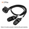 sourcing map Napkin Chain, 12.8" 2Pcs Polyester Neck Bib Holder
