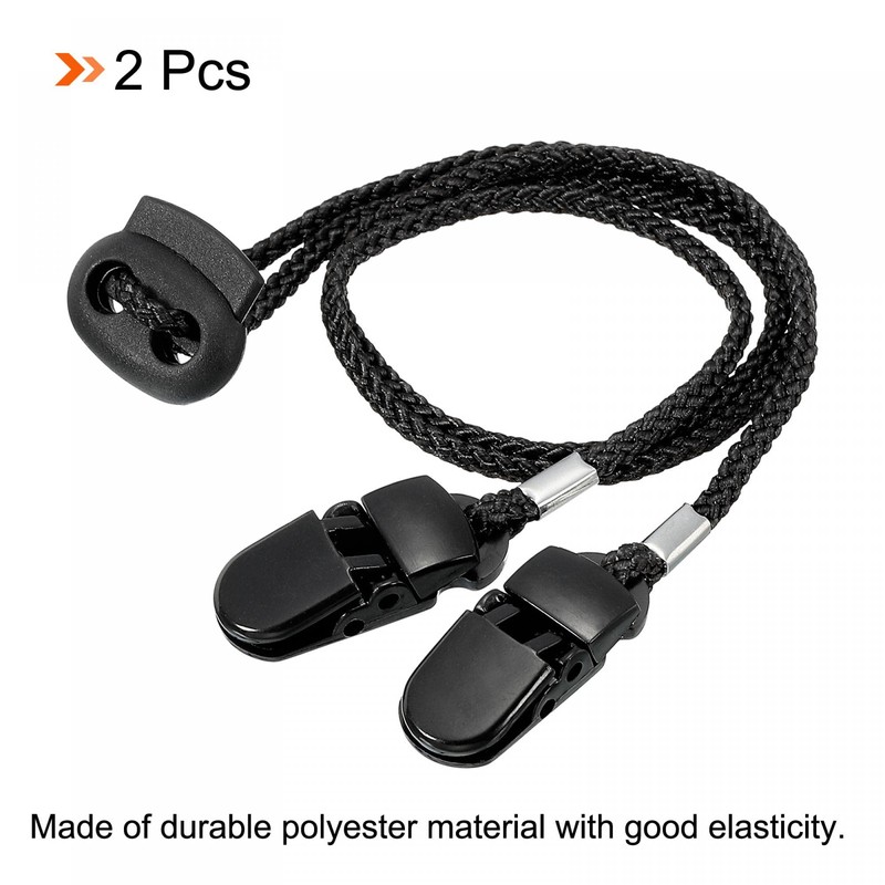 sourcing map Napkin Chain, 12.8" 2Pcs Polyester Neck Bib Holder