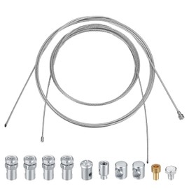 KOXXIAMOQ Universal Motorcycle Throttle Clutch Brake Cable Repair Kit, Road Bike Brake Shifter Cable, Bicycle Gear Cable Wire Kit Inner Replacement Set for Road Mountain Bike Motorcycle