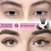 Cluster Lashes, 72 Pcs Individual Lashes, Lash Clusters DIY Eyelash