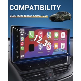 2025 Nissan Altima Anti Glare Screen Protector Matte for 2023 2024 2025 Nissan Altima (SV, SV Special Edition, SR, SL) 12.3'' Infotainment Screen Cover Saver Anti-Fingerprint 2025 Altima Accessory