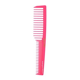 Krest 6000 7 in. Teasing Combs Lift Vent Hair Combs Pack Space Tooth Wide teeth Comb 12 Pc. (Neon Pink)