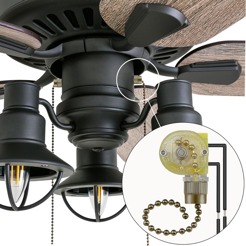 Dotlite 2Pack Ceiling Fan Light Switch Zing Ear ZE-109 ON-Off