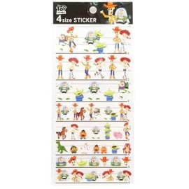 Toy Story "All Star" 4 Size Stickers (minipe-pa-si-ru) dyizuni-kyarakuta-guzzu