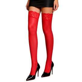 sunshinelady Hold-Up Stockings for Women Lace Sexy PU Overknee Stocking