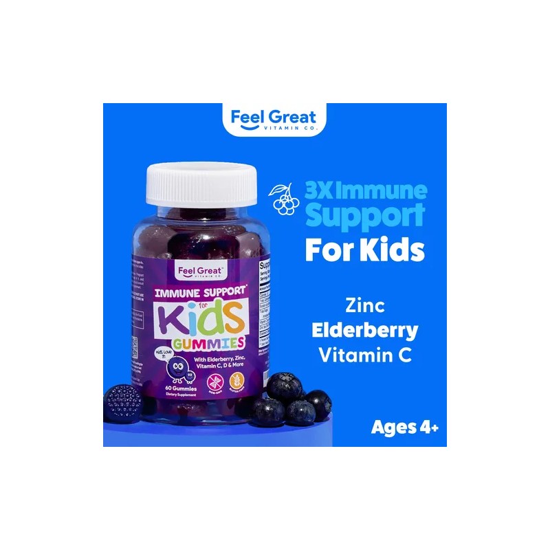 Feel Great Gomitas Inmunidad Nios Vitamina C Zinc Saco Na