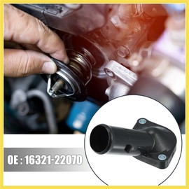PARSKILO 16321-22070 Radiator Coolant Filler Water Inlet Thermostat Housing for Toyota Corolla Matrix 2003-2008 for Toyota Celica 2001-2005 Benefit