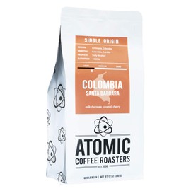 Atomic Coffee Roasters "Colombia Huila" Light Roasted Whole Bean Coffee - 2 Pound Bag