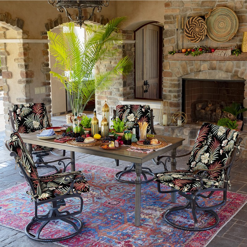 Arden Outdoor Dining Chair Cushion, 20 x 20, Rain-Proof, Fade