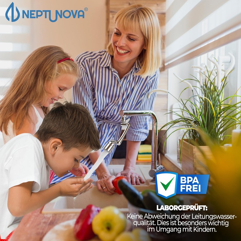 NEPTUNOVA® Tap Attachment 1440 Degree Swivelling - Tap Extension for