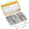 65 Pieces M6 x 30/25/40/45/50mm Machine Screws Nuts Washers Set,