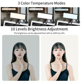 King Ma Selfie Light for Streaming Video Conferencing (White)