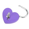 Padlock, Metal Heart Shaped Lock with Key, Metal Lock for